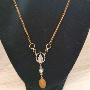 Angel Court Virgin Mary Necklace